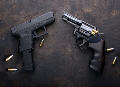 Two guns and bullets